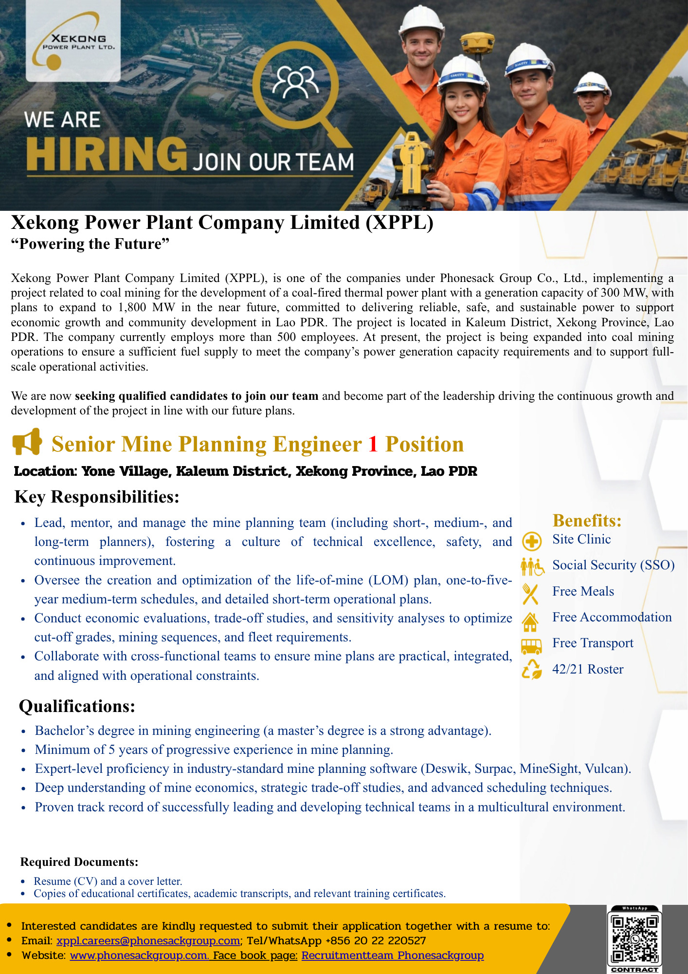 Senior Mine Planning Engineer