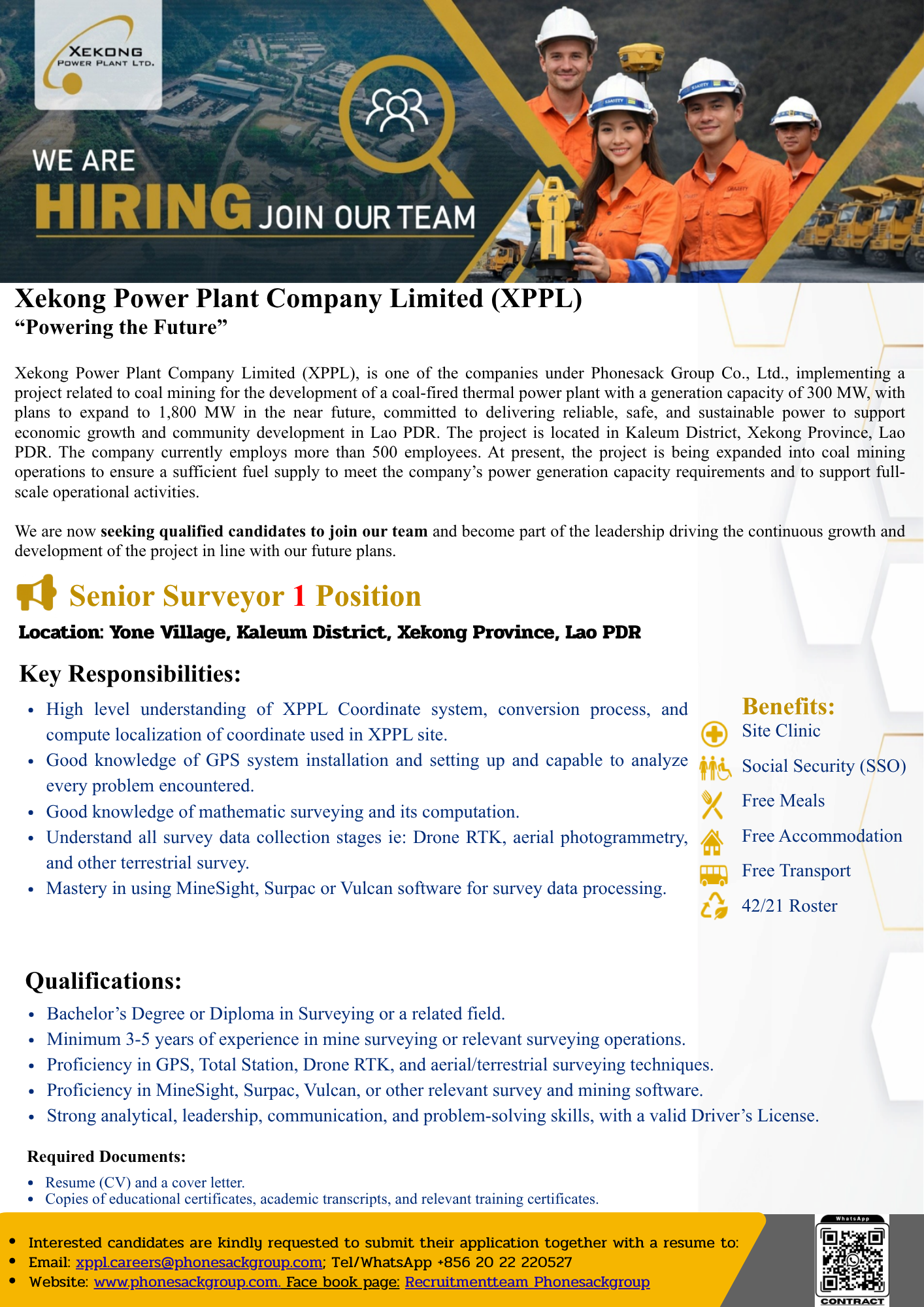 Senior Surveyor 1 Position