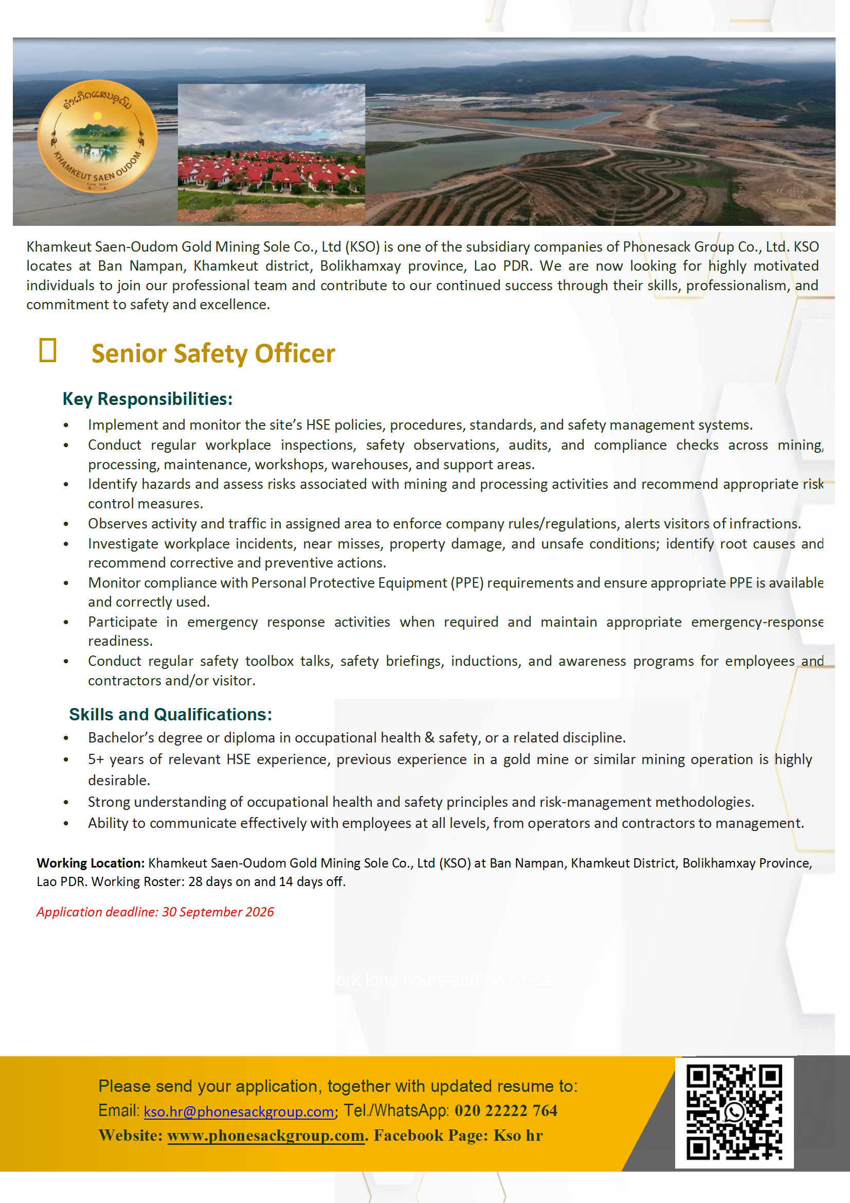 Senior Safety Officer