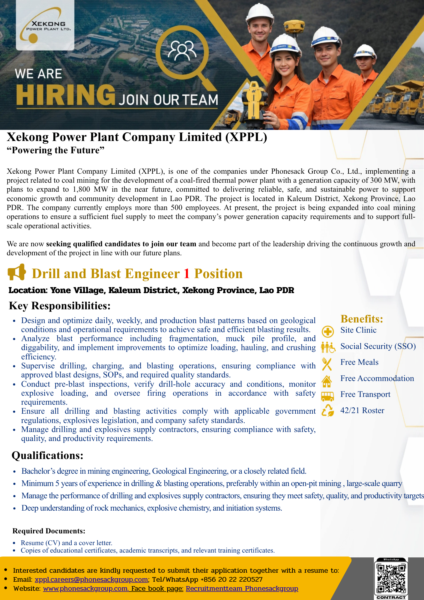 Drill and Blast Engineer