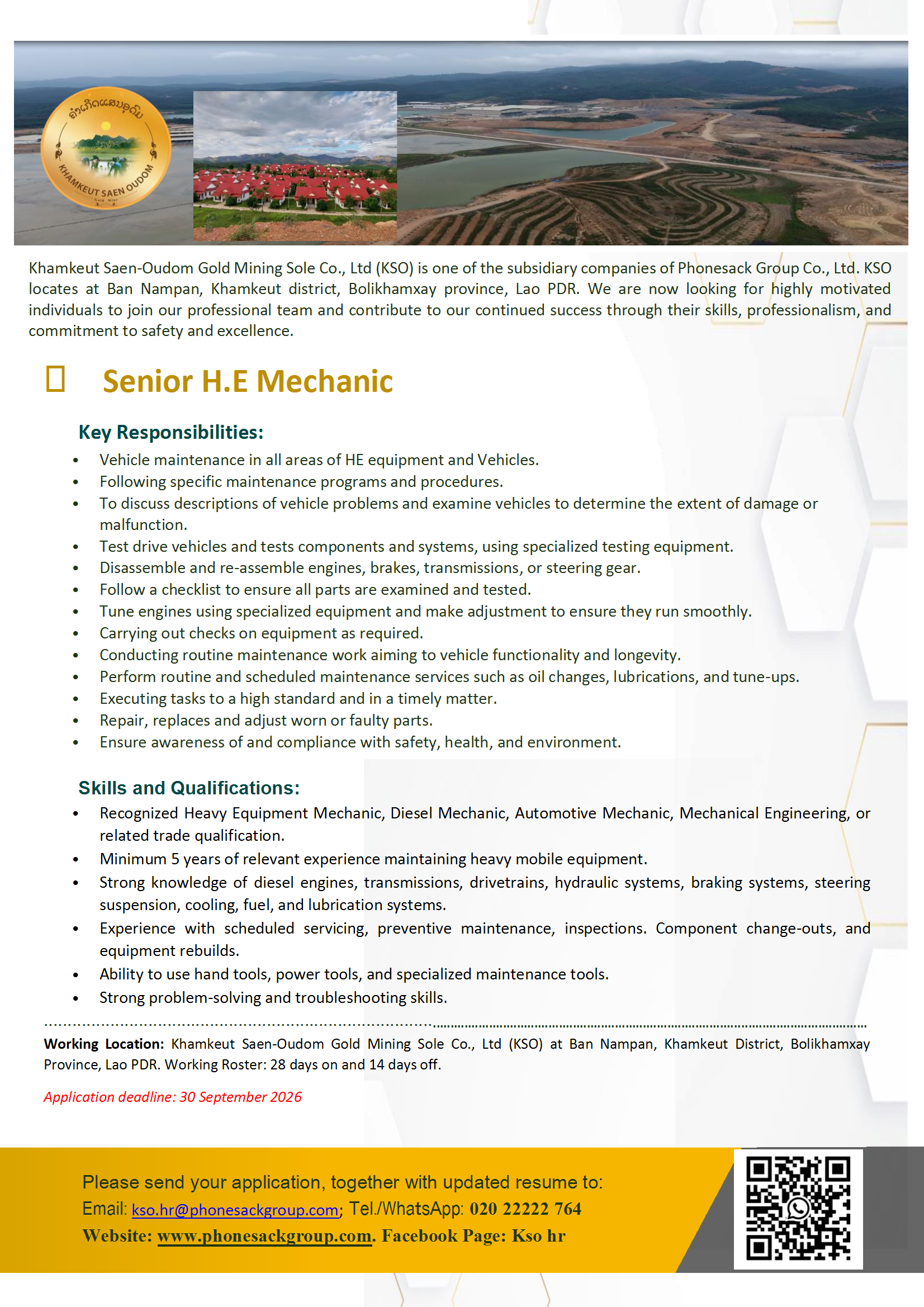 Senior H.E Mechanic