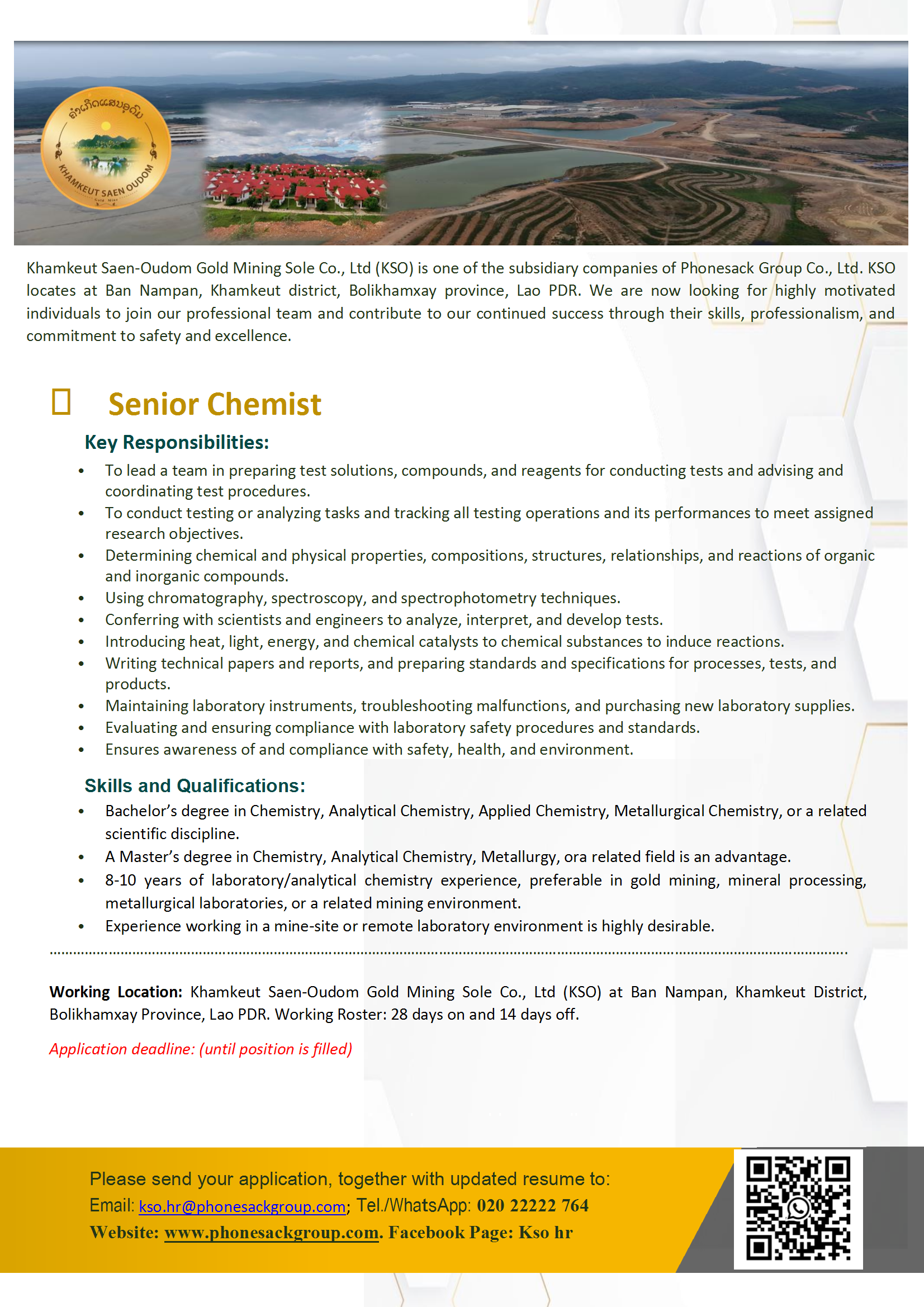 Senior Chemist