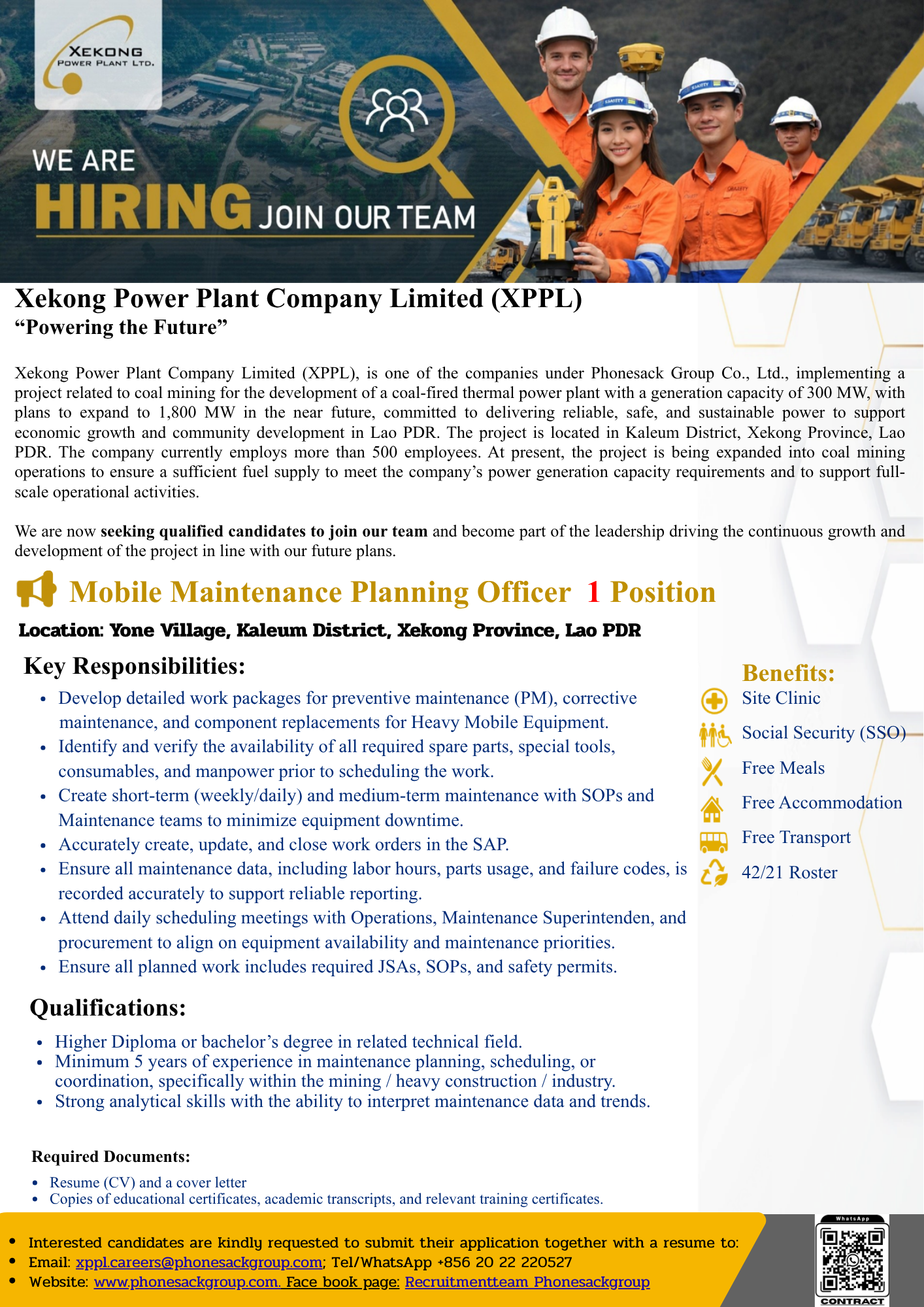 Mobile Maintenance Planning Officer