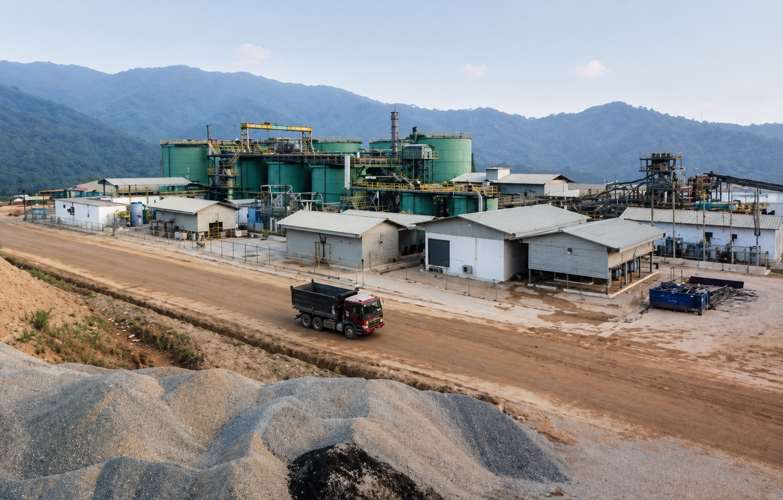 KSO mining project site in Khamkeut District